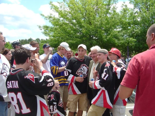 Dan with fellow Buffalo Sabres fans